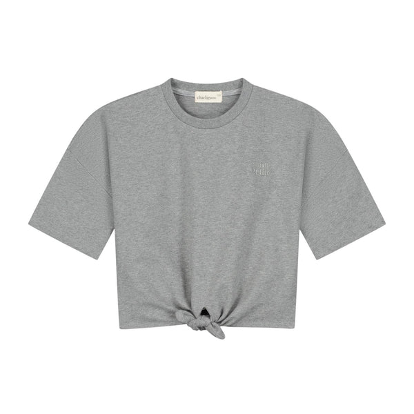 T-shirt grigia con nodo per bambina Charlie petite ESMEE T-SHIRT 950 