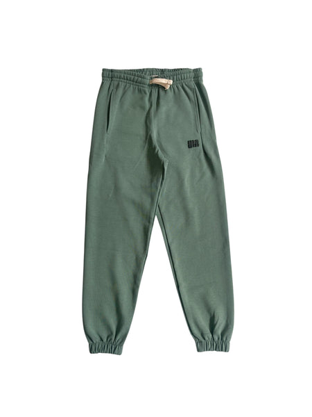 Pantalone in felpa verde con logo per bambini Msgm F5MSJUFP277 MS043 