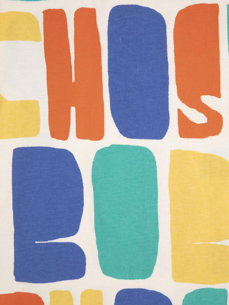 T-shirt con stampa logo multicolor per neonata e bambina Bobo Choses B126AC137 UNI 