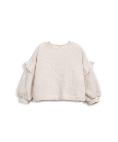 Maglia panna per bambina Play up 4AR11350 P0085 