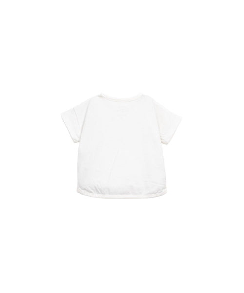 T-shirt bianca con taschino per neonato Play up 1AS10900 P0087 