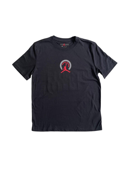 T-shirt nera con logo per bambino Jordan 95F628 023 
