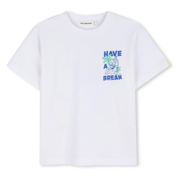 T-shirt bianca con stampe per neonato e bambino BILLIEBLUSH U21705 10P 