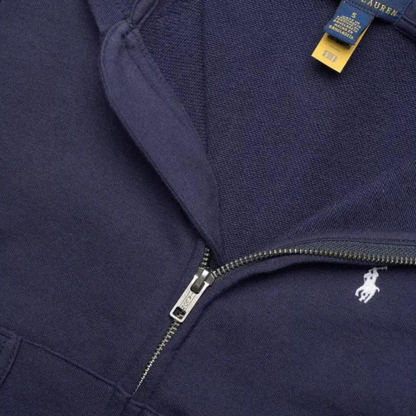 Felpa aperta blu con logo per neonato e bambino Ralph Lauren Kids 322964134002 NEWPORT NAVY 