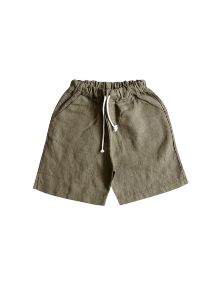 Bermuda in lino verde per neonato e bambino Fiorile 1449 914 