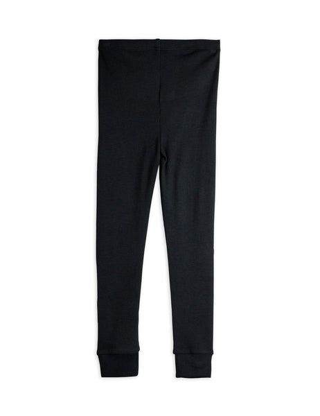 Leggings nero per neonata e bambina Mini Rodini 1100032799 BLACK 