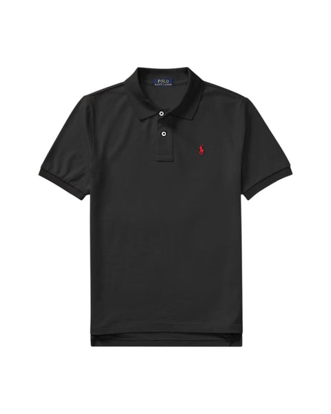 Polo nera con logo per bambino Ralph Lauren Kids 323603252001 BLACK 