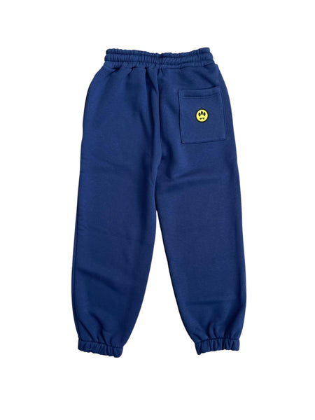 Pantalone in felpa blu con logo per bambno Barrow F5BKJUFP245 060 