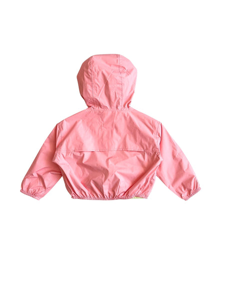 Giubbino reversibile rosa e giallo per neoanata e bambina K-WAY K41337W C0W 