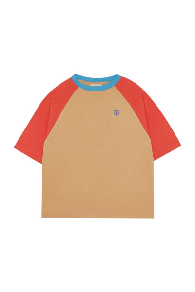 T-shirt color block multicolor per bambino The Campamento TC-SS26-06 CAMEL 