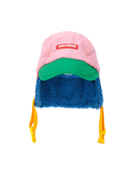 Cappello color block multicolor per neonata e bambina Bobo Choses B225AI026 UNI 