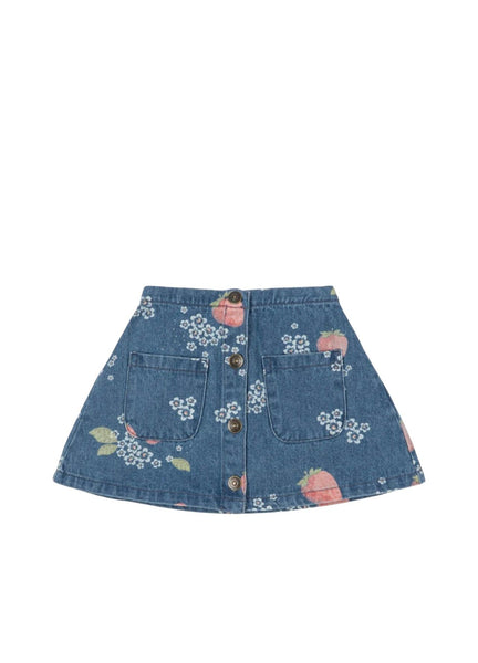 Gonna in denim con stampa all over per neonata e bambina Konges slojd KS104976 MARMELADE 