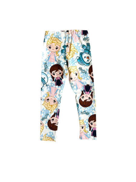 Leggings multicolor con stampa all over per neonata e bambina Mousse kids PKL120 SISTERICE 
