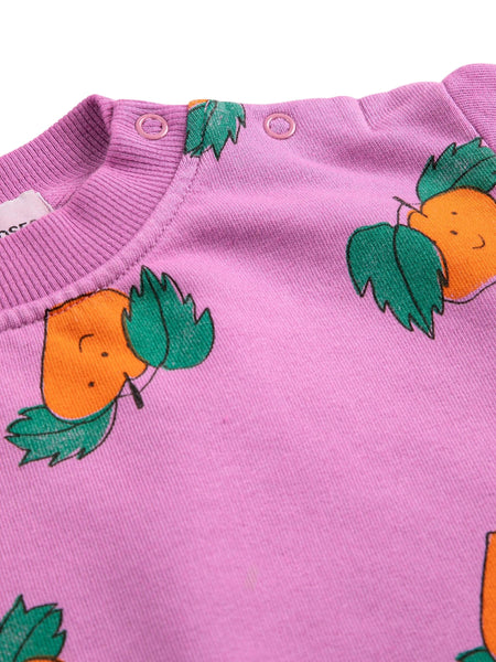 Felpa fuscia scuro con stampa all over per neonata Bobo Choses B126AB043 UNI 