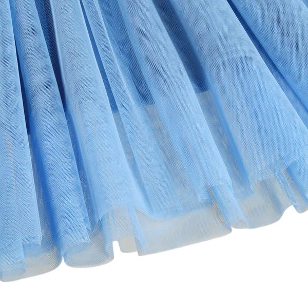 Abito celeste con gonna in tulle per neonata e bambina Molo CITRONA 5637 