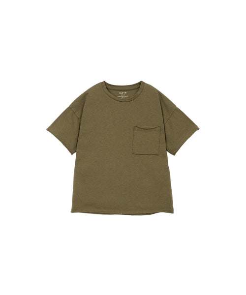T-shirt verde militare con taschino per bambino Play up 3AS10900 P7217 