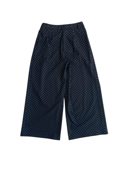 Pantalone nero a pois argento per bambina Twin set 252GJ2070 12714 