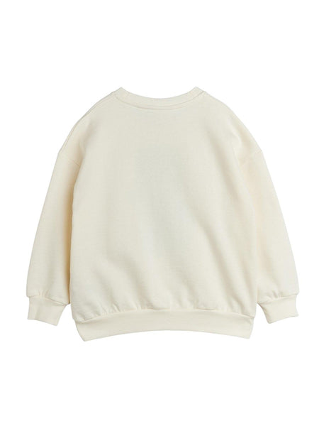 Felpa latte con applicazione per neonati e bambini Mini Rodini 2622012411 OFFWHITE 