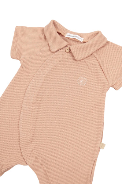Tutina corta corallo  per neonatI Bamboom 1149TE00072 CORAL 