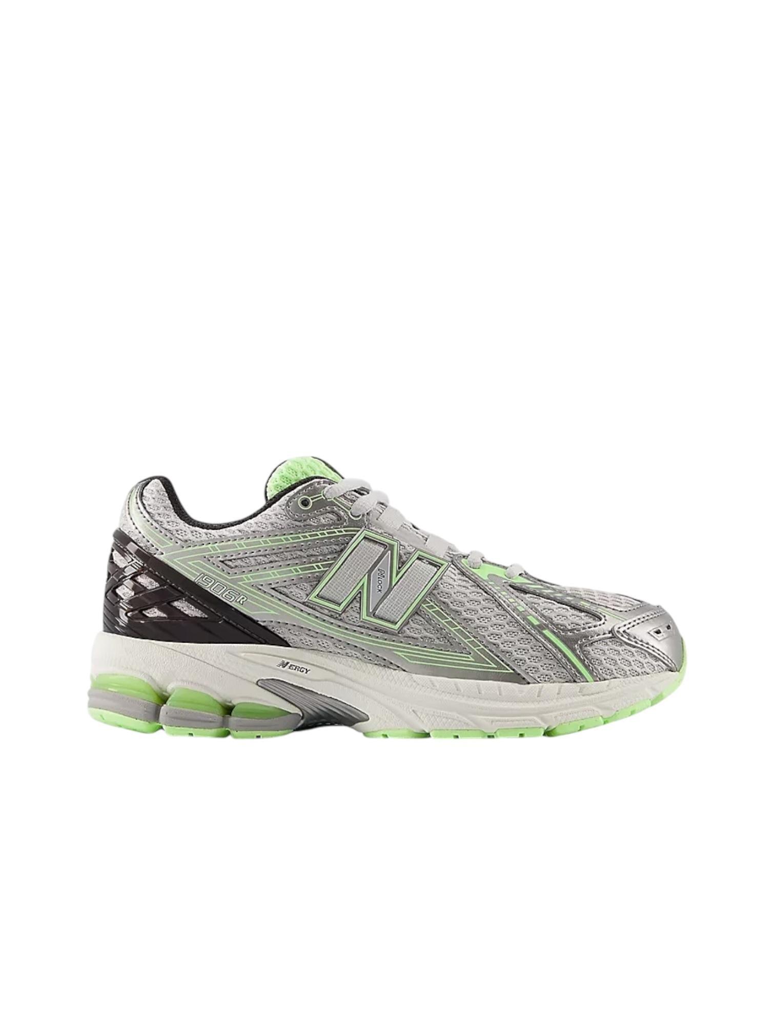 Sneakers grigia con dettalgli fluo per bambini New Balance GC1906 CQ 