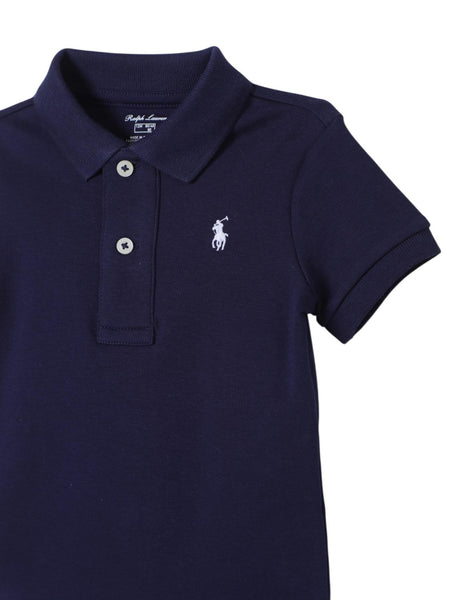 Body blu con logo per neonato Ralph Lauren Kids 320735043003 REFINED NAVY 