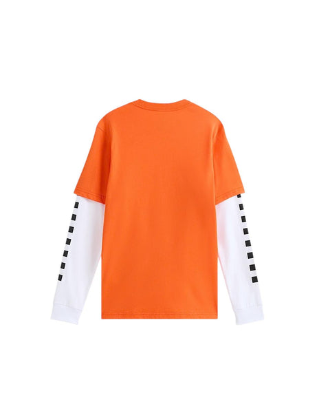 T-shirt arancione con logo per bambino Vans VN0A49OYFLM1 FLAME 