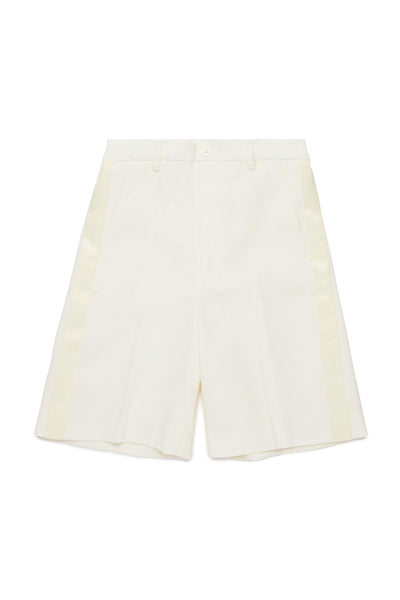Bermuda panna con logo per bambina MM6 Maison Margiela M60968 M6103 