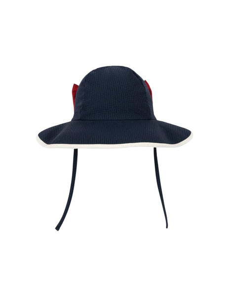 Cappello blu con fiocco rosso per neonata e bambina Konges slojd KS104709 NAVY BLAZER 