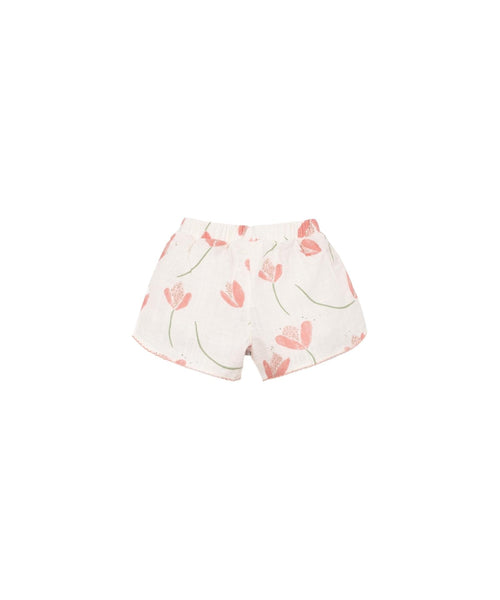 Shorts panna con stampa all over per neonata Play up 2AS11704 E788N 