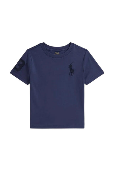 T- shirt blu navy chiaro per neonato e bambino Ralph Lauren Kids 322832907503 LIGHT NAVY 