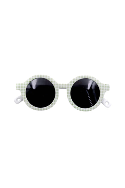 Occhiali da sole check verde per neonati Bamboom 894 437 