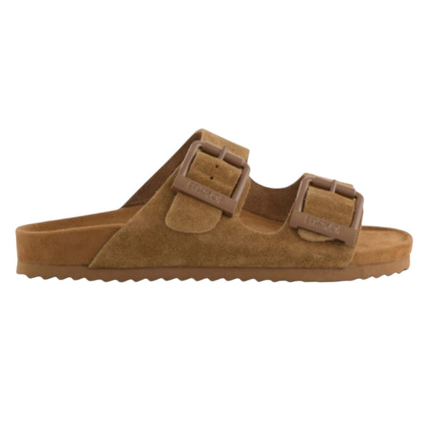 Ciabatta  tan in pelle scamosciata per bambini Colors of California HC.3208N TAN 
