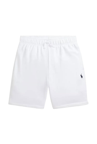 Shorts in felpa bianco con logo per bambino Ralph Lauren Kids 323964135001 WHITE 