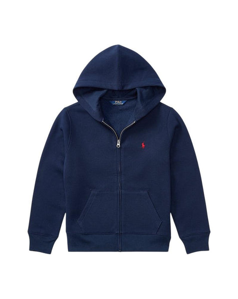 Felpa aperta blu con logo per bambini Ralph Lauren Kids 323547626001 NAVY 