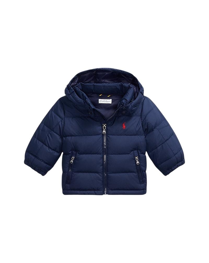 Piumino blu con logo per neonato Ralph Lauren Kids 320969861002 NAVY 