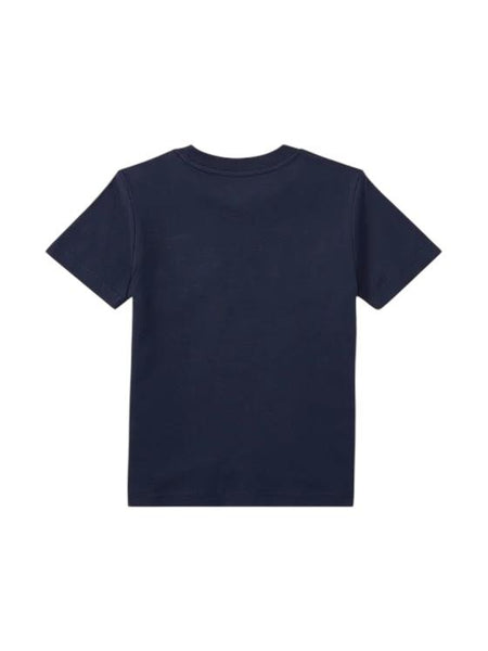 T-shirt blu con logo per neonato e bambino Ralph Lauren Kids 322832904037 CRUISE NAVY 
