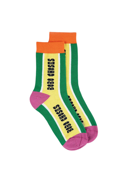 Set 2 paia di calzini multicolor per neonati e bambini Bobo Choses B126AI012 UNI 