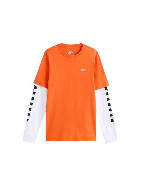 T-shirt arancione con logo per bambino Vans VN0A49OYFLM1 FLAME 