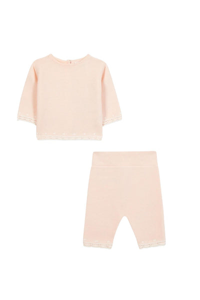 Set in maglia rosa per neonata Tartine et Chocolat CC36000-30 ROSEE 