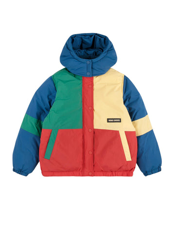 Piumino color block multicolor per neonato e bambino Bobo Choses B225AC123 UNI 