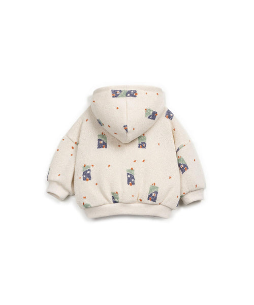 Maglia panna con stampa all over per neonati Play up 1AR11354 E73ON 