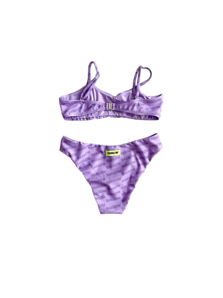 Bikini viola con logo per bambina Barrow S6BKJGSB230 071 