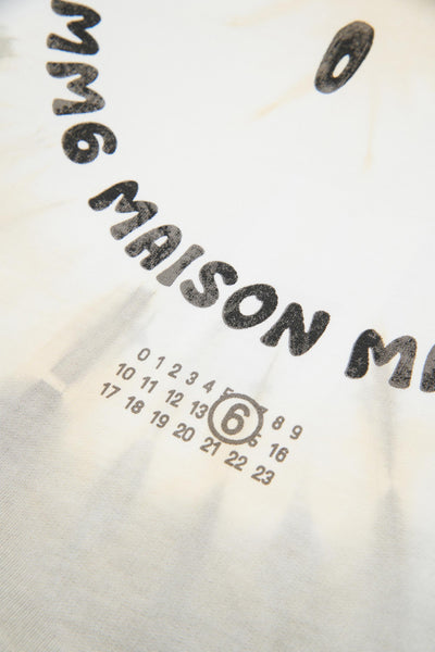 Felpa tie-dye con logo per bambini MM6 Maison Margiela M61007 M6C46 