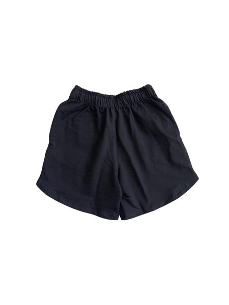 Shorts nero con stampa per neonato e bambino Mousse kids LKBSF220B SUPERBROS 