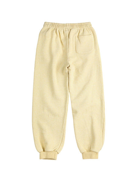 Pantalone giallo in felpa con logo per neonati e bambini Bobo Choses B126AC085 UNI 