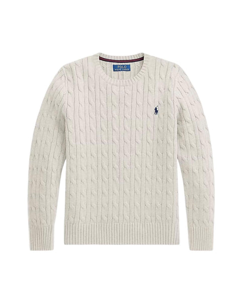Maglia bianca con logo per bambino Ralph Lauren Kids 323702674024 WHITE 
