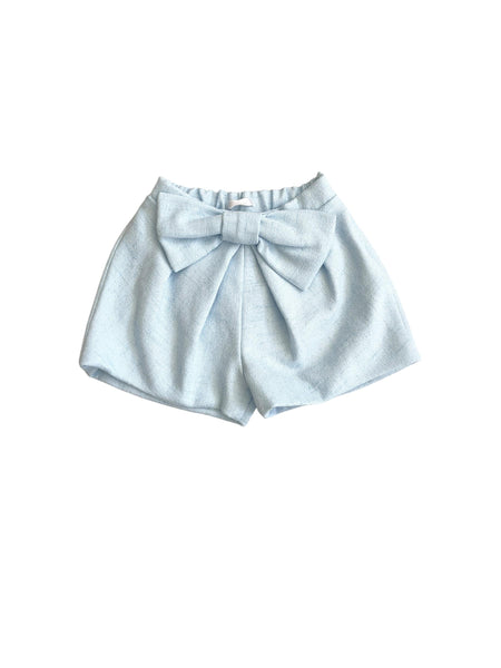 Shorts nuvola con fiocco per neonata e bambina Miss Grant MG1682 NUVOLA 