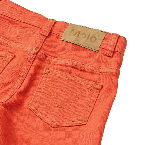 Jeans in denim arancione per bambina Molo ATLA 5641 