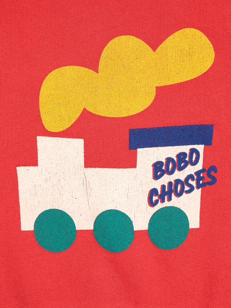 Felpa rossa con stampa per neonati Bobo Choses B225AB046 UNI 