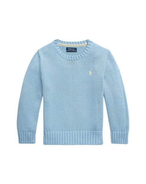 Maglione celeste con logo per neonato e bambino Ralph Lauren Kids 322970429002 CHAMBRAY BLUE 